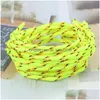 Charm Bracelets Neon Rope Woven Friendship Party Jewelry 4 Assorted Colors Bracelet Drop Delivery Dhl6J