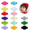 Hair Accessories Cute Baby Girls Mesh Flower Headband Elastic Crochet Children Bands Born