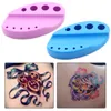 Outros acessórios de mesa 1 pç capa de silicone oval rack de pé copo de tinta de tatuagem copo de pigmento máquina caneta suporte suporte para acessórios de máquina de tatuagem 230609