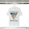 Men Designer T Shirts Casablanca Shirt Wear Summer Round Neck Sweat Absorbing Short Sleeves Outdoor Breathable Cotton Tees US SIZE S-XXL