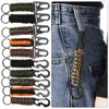 Zbal Schlüsselanhänger Lanyards 1 Stück Paracord Schlüsselanhänger geflochten Outdoor Survival Kit Schlüsselanhänger für Männer Utility Climb Camping Notfall Karabinerhaken Kordel Schlüsselanhänger