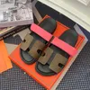 Women Designer Sandals Platform Slides Summer Pool Slippers Leather Women Shoes Thick Bottom Casual Beach Sandale Size 35-42