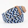 Riemen Multicolor Vrouwelijke Casual Gebreide Pin Gesp Heren Riem Geweven Canvas Elastisch Uitbreidbaar Gevlochten Stretch Voor Dames Jeans