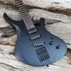 Acepro Headless Electric Guitar Stainless Steel Frets Satin Finish Ash Body Roasted Maple Neck Black Hardware 3 Single Pickups