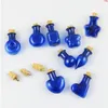 500 x 2ml Mini Cute Glass bottle with cork 2cc Handmade Bottles Jars Containers Blue Amber Clear Green Small GlassVialshigh qty Hqgvw