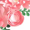 Decorative Flowers Handmade Pink Rose DIY Paper Leaves Set For Wedding & Event Backdrops Decorations Nursery Wall Deco Video Tutorials