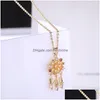 Pendentif Colliers Mode Dream Catcher Collier Pour Femmes Lady Haute Qualité Colorf Zircon Plume Charme Bijoux Drop Delivery Pendan Dhqw1