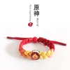 Bracelets porte-bonheur Genshin Impact Gemstone Bracelet Lumineux Zhongli Xiao Venti Tartaglia Kazuha Hutao Diluc Cosplay Accessoire Prop Charmes Cadeau