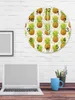 Väggklockor ananas akvarell handmålad lysande pekare klocka hemprydnader runt tyst vardagsrumskontor dekor