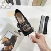 wholesale high quality designer dress shoes luxury ballerinas Nappa shoes women's leather straps with buckle adjustable ribbons tie ankle dance shoes ballet shoes