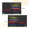 1pc Multi Line American Flag Vivid Color Fade Proof Canvas Header e Double Stitched Double Print Flags 2x3ft