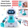 Smart Universal Walking Afstandsbediening Robot Speelgoed Flexibele arm Verhaal Kleurrijk Licht Muziek Dansen Educatief Kinderen Puzzel RC Speelgoed