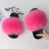 Sandals Coolsa New Womens Casual Furry Flip Flops Real Sandals Lady Fluffy Slides Plush Flat Slippers Travel Shoes 230417