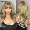 Synthétique Longue Vague D'eau Perruque De Cheveux Naturel Blond Brun Perruque pour Femmes Parti Cosplay Résistant À La Chaleur Fiber Wigfactory direct