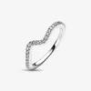 Sprankelende Golf Stapelring voor Pandora Authentieke Sterling Zilveren Trouwringen designer Sieraden Voor Vrouwen Meisjes Crystal Diamond Luxe ring met Originele Box Set