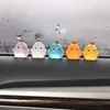 New Luminous Ornament Cute Crown Chicken Dolls Auto Dashboard Decoration Night Fluorescence Creative Resin Auto Interior Accessories