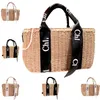 7a qualité Femmes fourre-tout boisé Sac de plage haut de gamme mode hommes Panier de paille sacs à main sacs à main designer bagages Sacs à bandoulière luxe grand tissage Crossbody Raphia pochette