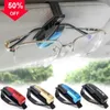 Nouveau universel voiture lunettes Clip Automobiles lunettes de soleil carte billet Clip titulaire cheveux diverses couleurs lunettes Clips accessoires intérieurs