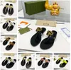 2023 Summer Luxury G Sandals Designer Women Flip Flops Slipper Fashion äkta läder glider metallkedja damer casual skor