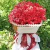 Kwiaty dekoracyjne 100GDIDED ZECHOWANE BABE BURESH Buquet Gypsophila Flower Kolorowy mini dla sztucznej panny młodej