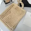 Strohbeutel Damen berühmte Designer Praktische Kapazität großer Kapazität Einer Schulter Handtasche Damen große Münze Geldbörse Casual Square Wallet