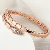 Cute Snake Bangle Gold Silver Women Crystal Animal Snake Bangles Bracelet for Gift Party