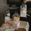 Hediye sargısı su geçirmez çiçek ambalaj kutusu taşınabilir buket malzeme basit diy doğum günü dekor sanat dekorasyon