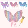 その他のイベントパーティーは、美しい小さな天使の翼妖精のスティックメイクスカートスーツ子供の日蝶の翼の女の子の最初の誕生日プレゼント230609