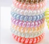 New Women Scrunchy Girl Coil Rubber Bands Ties Rope Ring Ponytail Holders Telephone Wire Cord Gum Tie Bracelet