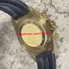 2 stili di orologi da uomo di lusso di alta qualità 40mm occhi di tigre 116588 116500 lunetta con diamanti movimento automatico cinturino in caucciù senza cronografo sport da polso