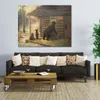 Riproduzione di opere d'arte su tela Mother Bear and Cubs di Frank Vining Smith Painting Handcrafted House Decor