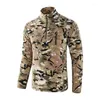 Hunting Jackets Winter Thermal High Soft Fleece Outerwear Military Tactical Jacket Outdoor Sports Hiking Combat Camo Army Coat Men