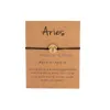 Braccialetti con ciondoli Moda 12 Constellation Zodiac Lucky Wax Rope Bracciale Kraft Paper Card Acciaio inossidabile per donna Uomo Ragazze Accesso Dhd4F