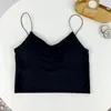 Камизолы Танки Женщины Lingirie Tops Vest Casual Cotton Женский спагетти Стрипти Camis Crop на лето