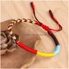 Bracelets à breloques Noeud Tibétain Colorf Charms Pour Chance Style Uni Drop Delivery Jewelry Dhlxh