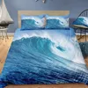 Set di biancheria da letto Dream NS Modern Nature Set Stampa digitale 3D Beach Coconut Grove Summer Bedroom Copripiumino Kit federa 230609