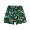 Shorts pour hommes Rhude style américain high street Paisley mesh maillot de bain de plage respirant short de sport ample pour hommes en été