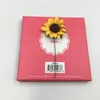 Flores decorativas Papel de simulación Girasol DIY Mini rama de flor falsa Caja de regalo de boda Accesorios de decoración Ramo de flores de San Valentín