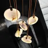Żyrandole lampa wisiorka LED sztuka żyrandol światło nowoczesne naturalne marmurowe oświetlenie życiowe jadalnię domowe schodowe strych bar wiszący Luminaire