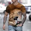 Homme T-shirt Tee Shirt Tee Graphique Animal Patte de Lion Col Arrondi Impression 3D Quotidien Vacances Manches Courtes Imprimé Vêtement Tenue Chic de Rue Exagéré Cool