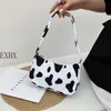 2022 Animal Pattern Print Nylon Shoulder Bag Casual Women Handbag Butterfly Leopard Zebra Vaca Print Woman Ladies Underarm Bags