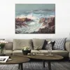 Handgjorda duk konst oceanic rock bunden kust Frank Vining Smith Måla Modern Office Decor