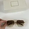 Moda Clássico Óculos de Sol Masculino Metal Quadrado Armação Dourada UV400 Designer Unissex Estilo Vintage Atitude Óculos de Proteção Óculos com Caixa