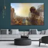 Symbolic Landscapes Dido Building Carthage by Joseph William Turner Painting Handcrafted Canvas Art Kitchen Decor