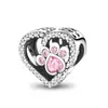 925 Sterling Silver Pandora Charm Pendant Lämplig för armbandsdesignsmycken och Love Dog Claw Accessories Gift, gratis Pandora Box