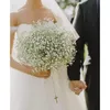 Flores decorativas 10 pçs Gypsophila flor artificial branco rosa azul bebê respiração buquê de plástico para casa faça você mesmo decoração de festa de casamento