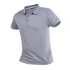 Polos Masculinos Camisas Pólo Verão Secagem Rápida Camisas de Manga Curta Masculino Algodão Poliéster Camisa Masculina Blusas Tops 230609