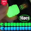 Nuovo 16 pz Auto Luminoso Tappi Valvola del Pneumatico Pneumatico Rim Stem Coperture Fluorescente Notte Incandescente a prova di Polvere Decorativo Moto Bici Della Bicicletta