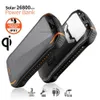LOGO personalizado gratuito 26800mAh Banco de energia solar 10W Qi rápido Carregador sem fio para iPhone 12 Xiaomi Samsung Carregamento rápido Powerbank USB Tipo C Poverbank