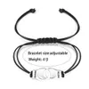 Chaîne Lettrage Spécial Dom Femme Menottes Bracelet À La Main Noir Tressé Couple Amant Saint Valentin Cadeau Bijoux En Gros Drop Dhc07